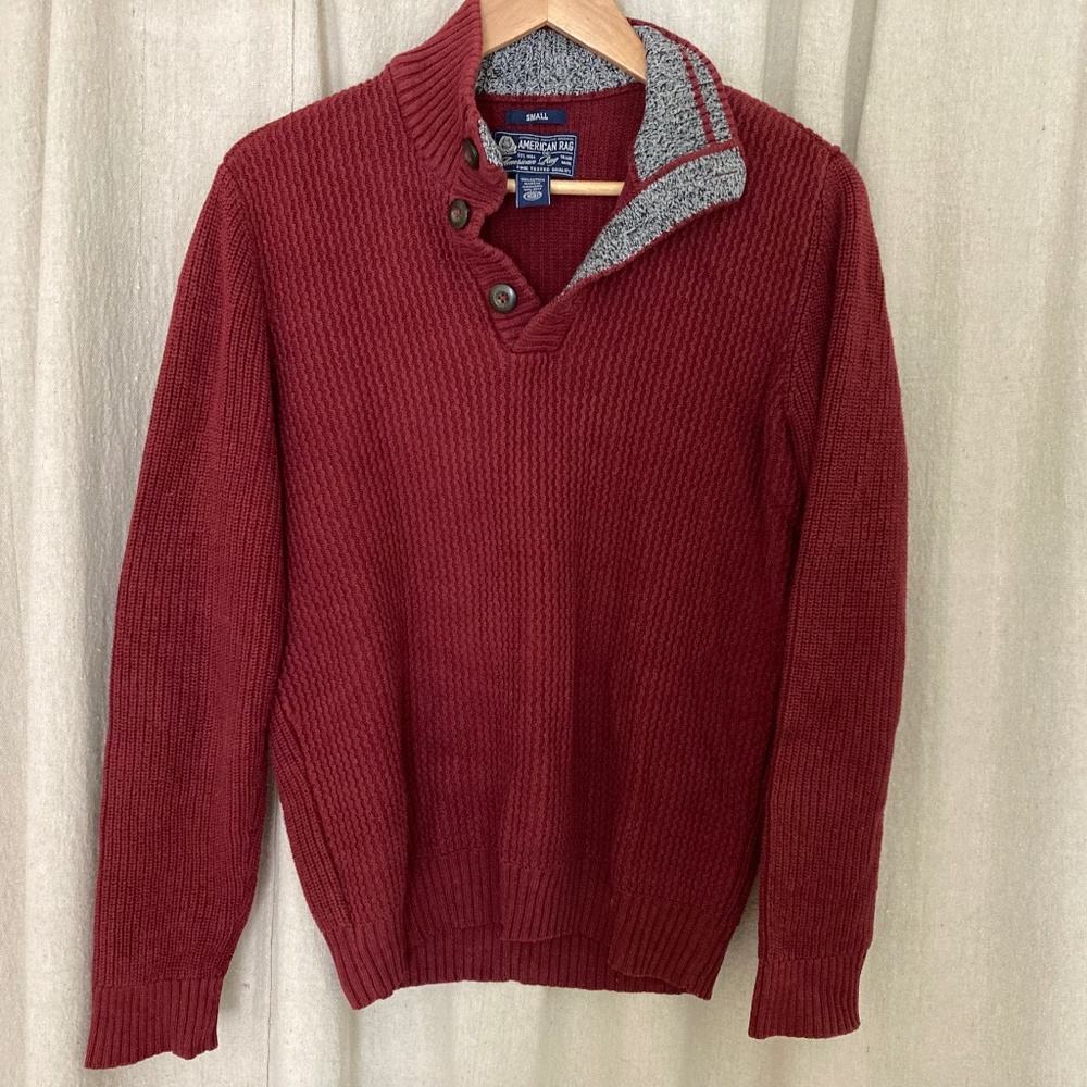 Red Knit Polo